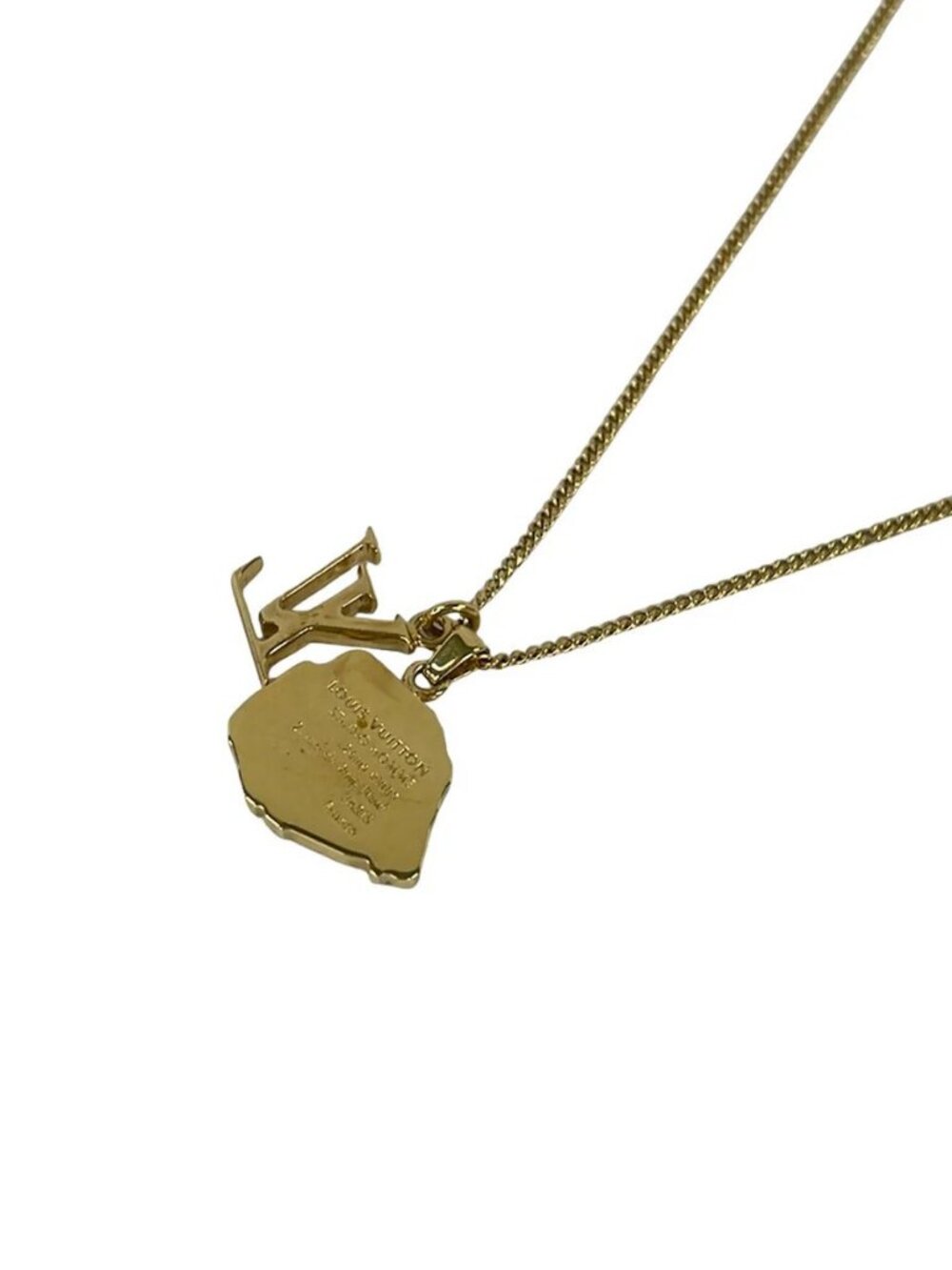 LOUIS VUITTON Collier Map LV Initial City M68261 Gold Others - DP0149 Necklace - Picture 7 of 10